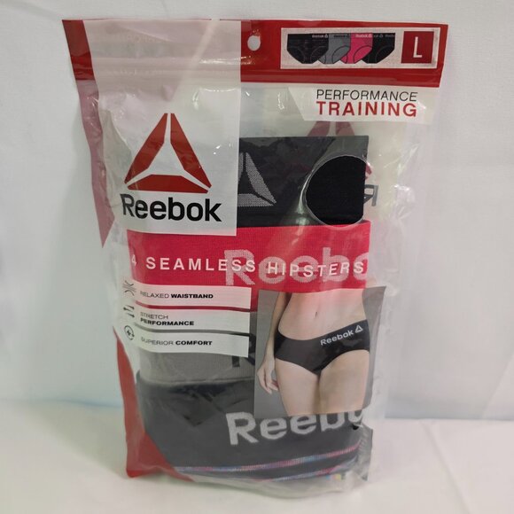 Reebok Performance Training Seamless 4-Pack Hipster Panties – Size Large NEW! - Picture 6 of 7